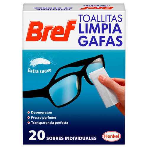 LIMPIA GAFAS BREF TOALLITAS 20 0743220
