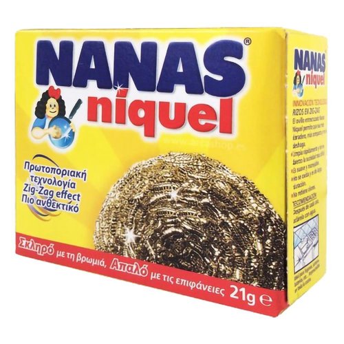 ESTROPAJO ACERO INOX NANAS NIQUEL 21GR 0228347