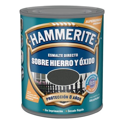 HAMMERITE SATINADO 250 GRIS OSCURO